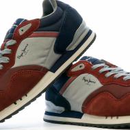 Baskets Bordeaux/Marine Homme Pepe jeans London Awake vue 7