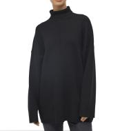 Pull Oversize Noir Femme Object Tunic pas cher