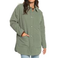 Manteau Matelassé Vert Femme Roxy Next Up pas cher