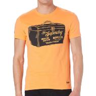 T-shirt Orange Homme Superdry Workwear Graphic