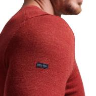 Pull Rouge Homme Superdry Studios Merino vue 2