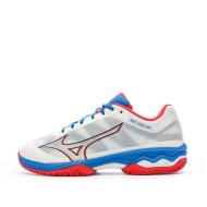 Chaussures de Padel Blanc/Rouge Homme Mizuno Wave Exceed Light pas cher