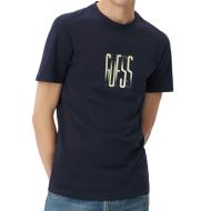 T-shirt Marine Homme Guess Shaded