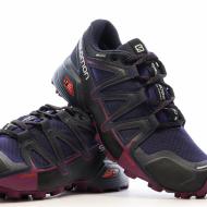 Chaussures de trail Noir/Prune Femme Salomon Vario vue 7