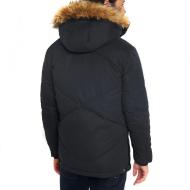 Parka Noir Homme Teddy Smith ALM vue 3