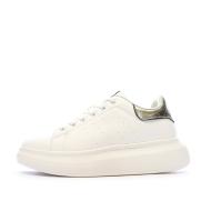 Baskets Blanc/Or Femme Teddy Smith Gold Ladies pas cher