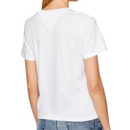 T-shirt Blanc Femme Tommy Hilfiger Regular vue 2