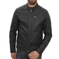 Veste Simili cuir Noir Homme Jack & Jones Jacket pas cher