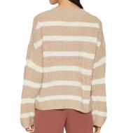 Pull à Rayures Beige Femme JDY Stripe vue 2