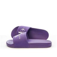 Claquettes Violette Femme Calvin Klein Jeans Slide Monogram