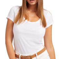 T-shirt Blanc Femme Guess Script