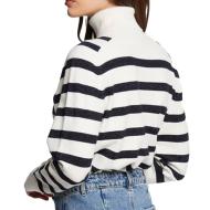 Pull Blanc/Marine Femme Morgan MLAGON vue 2