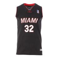 Miami Maillot de basketball Noir Homme Sport Zone Miami 32 pas cher