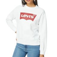 Sweat Blanc Femme Levis Graphic Standard Crew pas cher