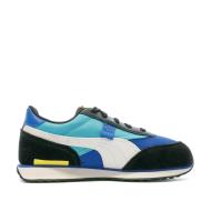 Baskets Noires/Bleu Garçon Puma Future Rider vue 2