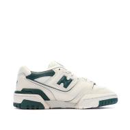 Baskets Blanches/Vert Femme New Balance 550 vue 2