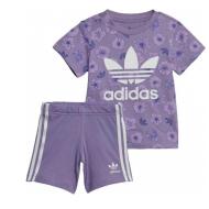 Ensemble Violet Fille Adidas IC8758 pas cher