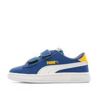 Baskets Bleu Bébé Garçon Puma Smash v2 Buck V Inf pas cher