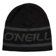 Bonnet Noir Homme O'Neill Réversible Logo Beanie pas cher