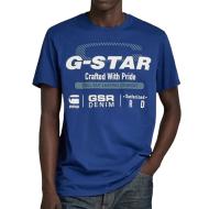 T-shirt Bleu Homme G-Star Raw Old Skool