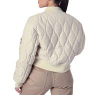 Veste Bomber Beige Femme Project X Paris Matelassé vue 2