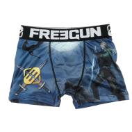 Boxer Noir/Blanc à Imprimés Garçon Freegun Elf pas cher