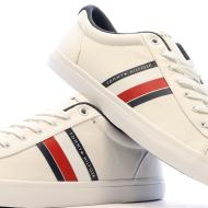 Baskets Blanche/Marine Rayures Homme Tommy Hilfiger Détail vue 7