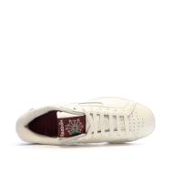 Baskets Blanches/Bordeaux Homme Reebok Club Grounds vue 4