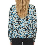 Blouse Noir/Bleu Femme Ruffle vue 2