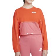 Sweat Orange/Rose Fille Nike Nsw pas cher