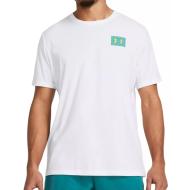 T-shirt Blanc Homme Under Armour Block pas cher