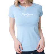 T-shirt Bleu Femme Pepe Jeans New Virginia pas cher
