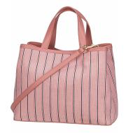 Sac à main imprimé rayé Rose TOMMY HILFIGER Spring Chic Satch vue 2