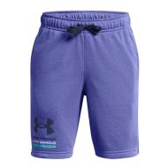 Short Violet Garçon Under Armour Rival Terry pas cher