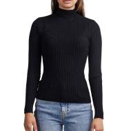 Pull Noir Femme PIECES Crista pas cher