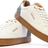 Baskets Blanches/Camel Homme Teddy Smith White Pu vue 7