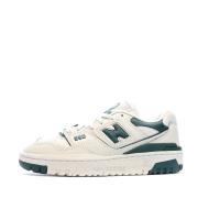 Baskets Blanches/Vert Femme New Balance 550 pas cher