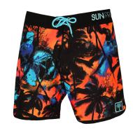 Short de bain Noir/Orange/Bleu Homme Sun project 2677 pas cher