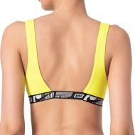 Haut de maillot de bain Jaune Femme Nike Banded Bottom vue 2