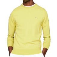 Pull Jaune Homme Tommy Hilfiger 1985 Crew Neck pas cher