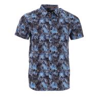 Chemise Bleu/Noire à Motifs Homme RMS26 Aquarelle pas cher