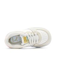 Baskets Blanc/Beige/Jaune Fille Puma Pro Tweak vue 4