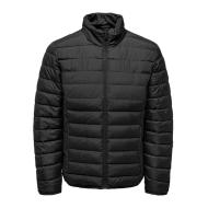 Doudoune Noir Homme Only & Sons Quilt Jacket pas cher