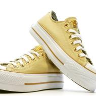 Baskets Jaunes Femme Converse All Star Lift Platform vue 7