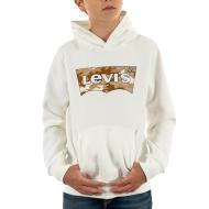 Sweat à Capuche Blanc Garçon Levi's 9EE577 pas cher