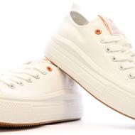 Baskets Basses Blanches Femme Refresh Lona vue 7