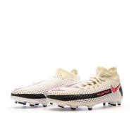 Chaussures de foot Blanc/Rose/Noir Junior Nike Phantom GT Academy DF FG/MG vue 6