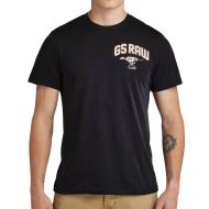 T-shirt Noir Homme G-Star Raw Skeleton Dog Chest