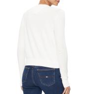 Pull Blanc Femme Tommy Hilfiger Essential vue 2