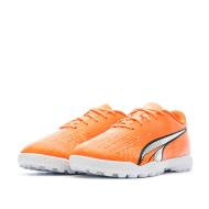 Chaussures de Football Orange/Blanc Garçon Puma Play vue 6